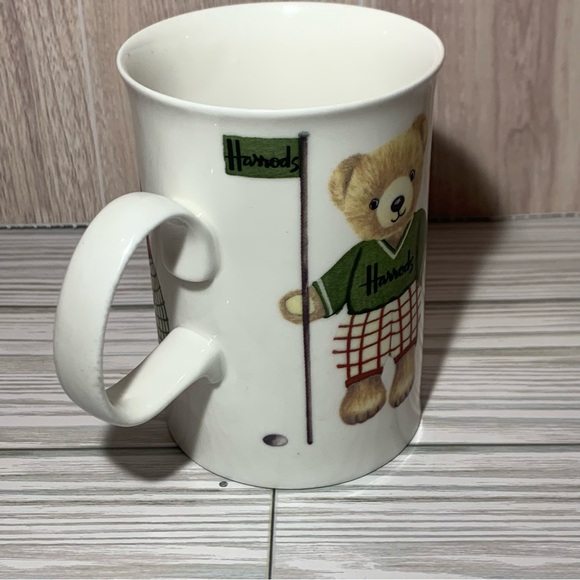 Harrods Bears Golfing Coffee Tea Mug Fine Bone China England - Picture 9 of 10